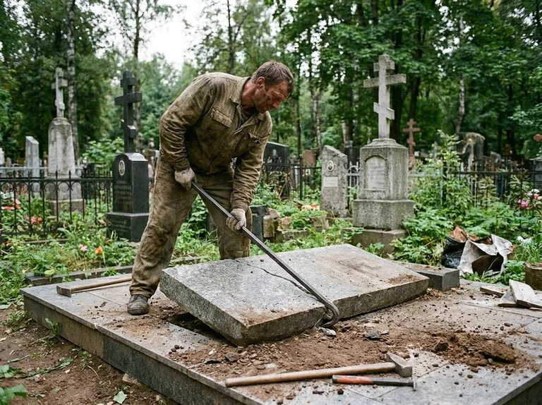 Демонтаж гранитной плитки и мощения участка в Тольятти