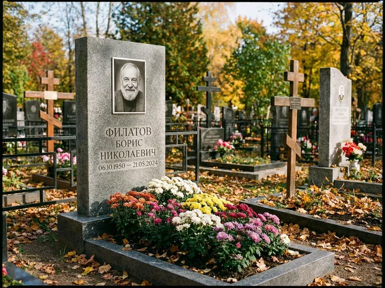 Керамический портрет с цветником в Тольятти