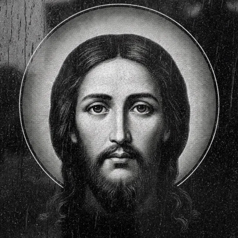 Эскиз иконы: «Моление о чаше» (полутон) — сюжетная композиция, гравировка на памятник в Тольятти
