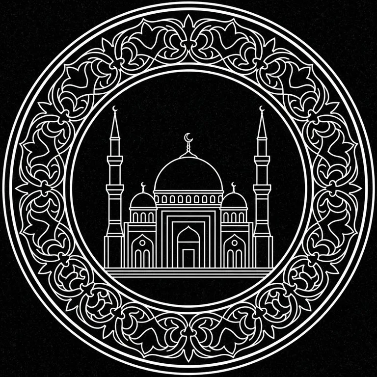 Эскиз: В медальоне — круглый медальон с восточным кантом в Тольятти