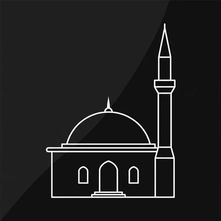 Эскиз: Одноминаретная — скромный силуэт сельской мечети в Тольятти