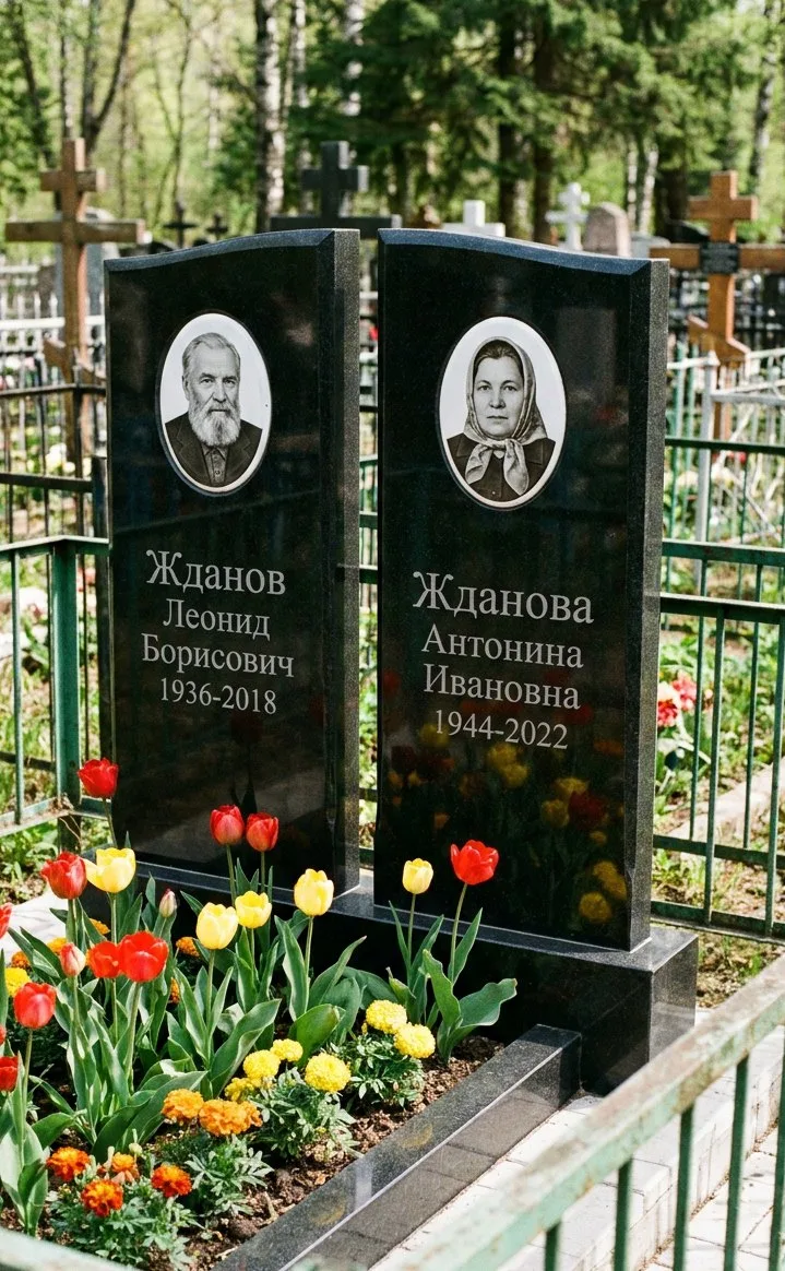 Аллея на Бадалыкском кладбище в Красноярске