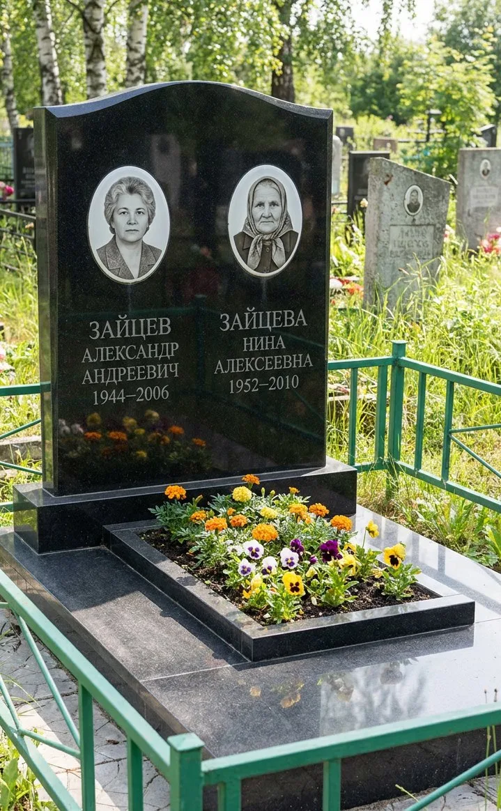 Аллея на кладбище Берды в Оренбурге