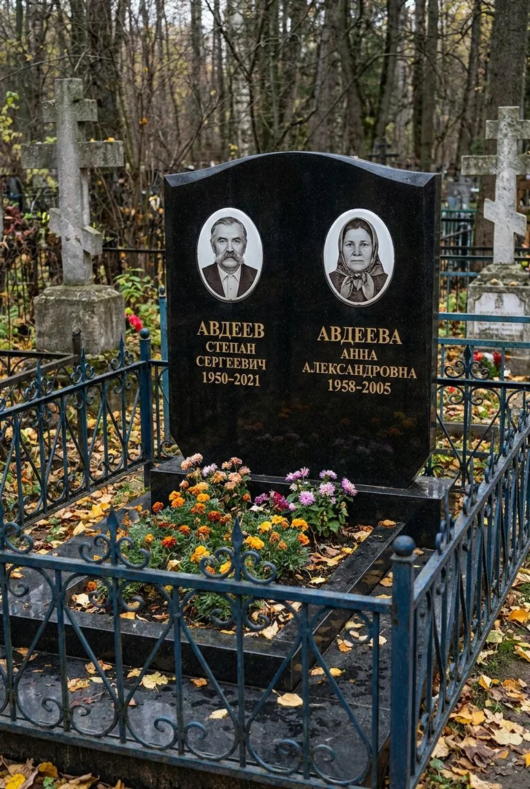 Аллея на Новом городском кладбище в Тольятти