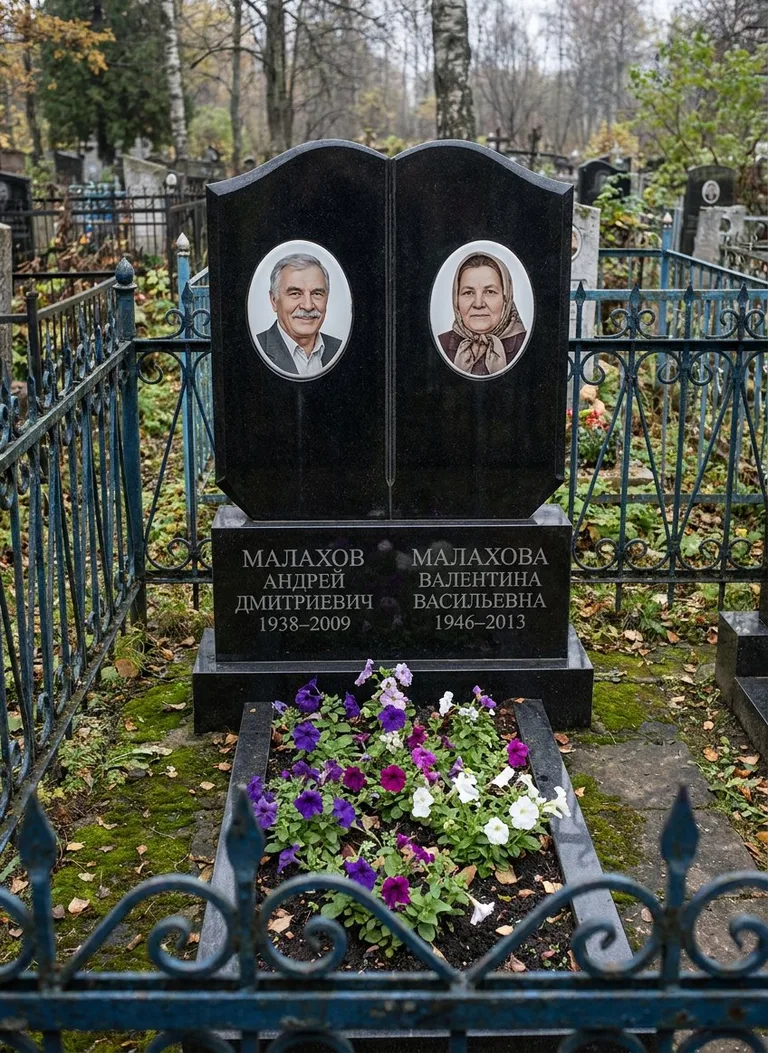 Аллея на Тоазовском кладбище в Тольятти