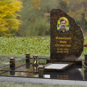 Светский вертикальный гранитный памятник П123 - П123