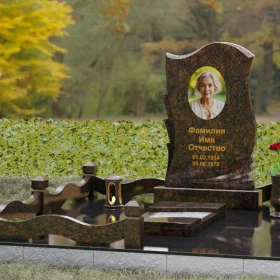 Вертикальный гранитный памятник светский для одного - П160