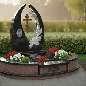 Гранитный православный памятник - ПН374