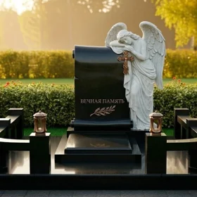 Гранитный или мраморный элитный памятник - ПН393