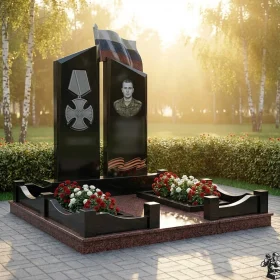 Элитный Гранитный светский памятник - ПН405