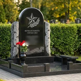 Гранитный светский памятник без креста - ПН407