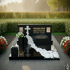 Гранитный или мраморный горизонтальный памятник - ПН552