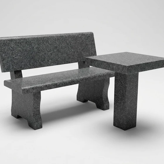 Стол и лавочка на кладбище — ЛВ008