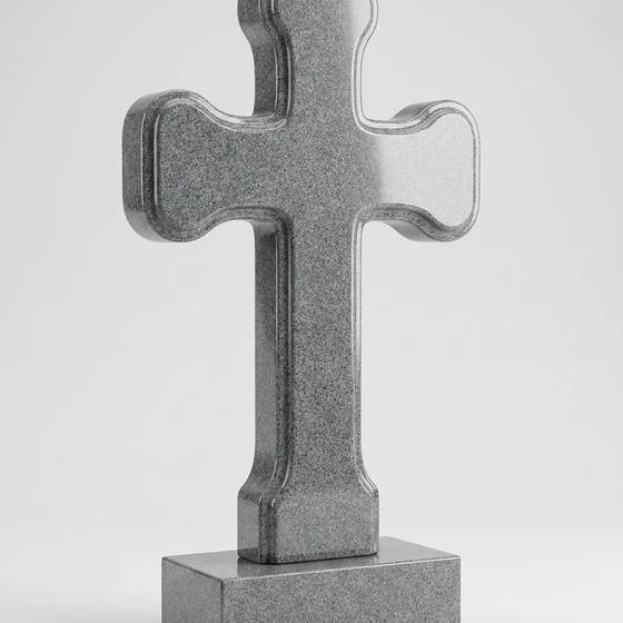 Крест на могилу из гранита — КРГ030