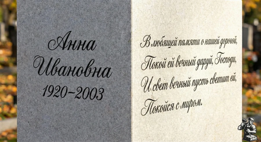Nadgrobie-Anny-Ivanovny-iz-serogo-granita-s-epitafiey-na-russkom