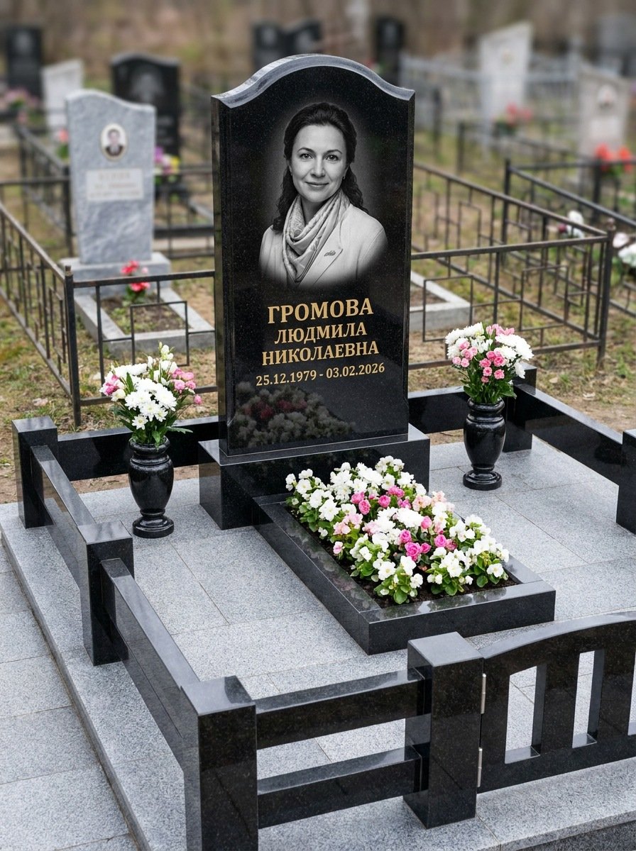 Портрет на памятнике в Тольятти — Чёрно-белый портрет подготовили под станок — гравировка на стеле