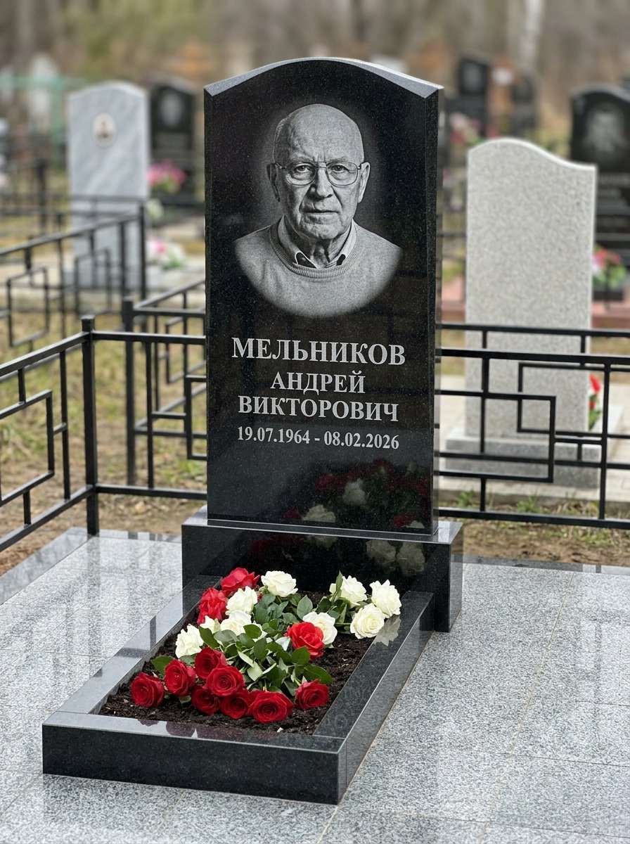 Портрет на памятнике в Тольятти — Мелкое лицо с общего фото — портрет под гравировку