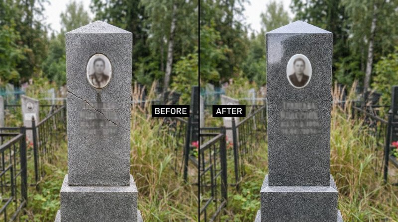 Реставрация памятника в Тольятти — пример 4