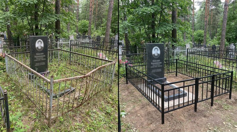 Установка ограды в Тольятти — пример 1