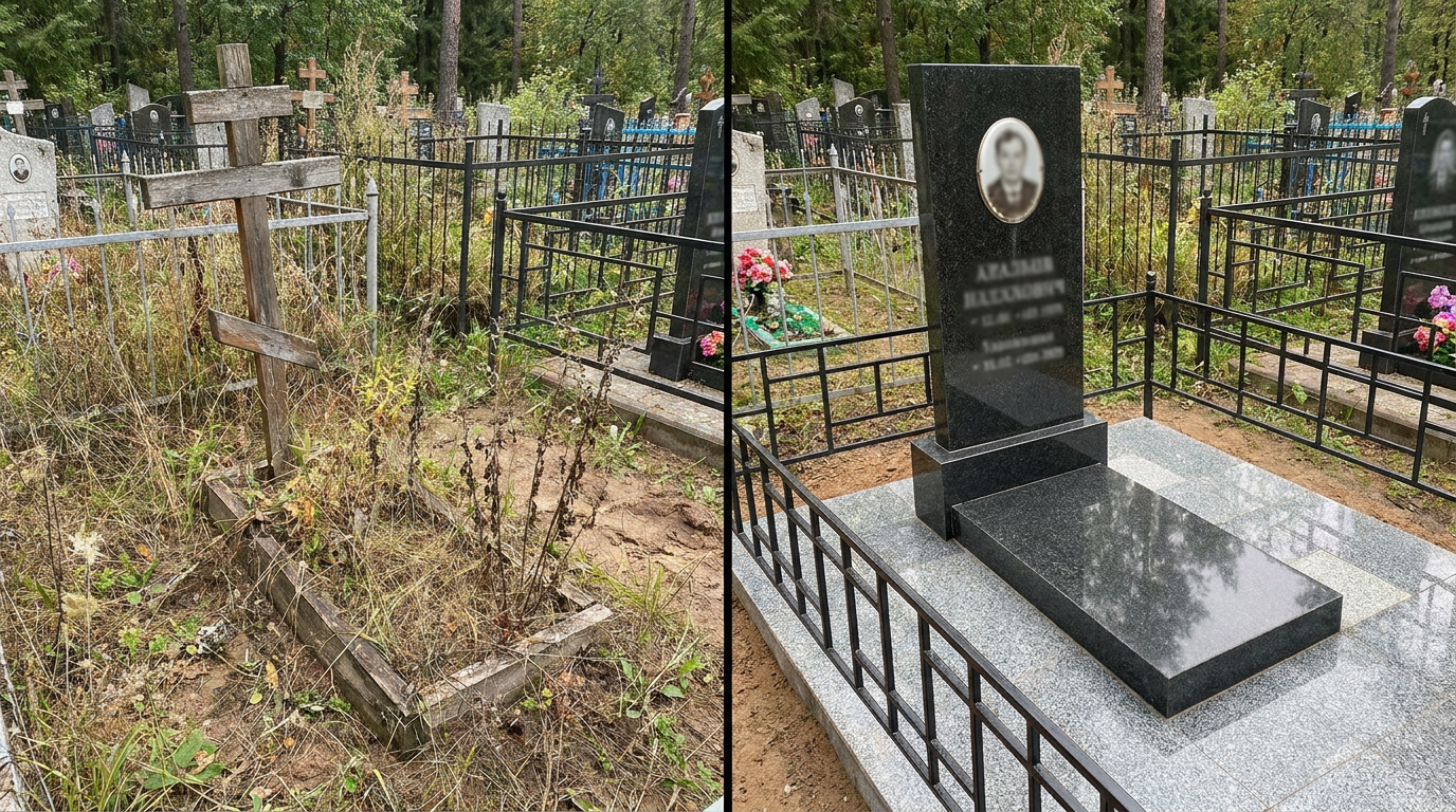 Установка памятника в Тольятти — пример 1